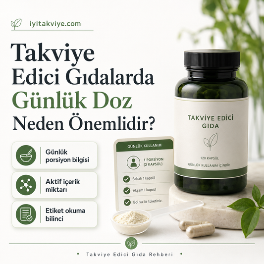Takviye Edici Gıdalarda Günlük Doz Neden Önemlidir?