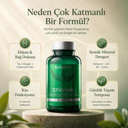 ZLF Vertalis Doğası değiştirilmemiş Tip 2 Kolajen + D3-K2 Premium Eklem ve Kemik Formülü