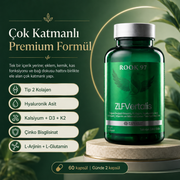 ZLF Vertalis Doğası değiştirilmemiş Tip 2 Kolajen + D3-K2 Premium Eklem ve Kemik Formülü