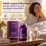 ZLF Zen Saffr’Activ® Safran, L-Teanin, 5-HTP ve Magnezyum Bisglisinat İçeren Çok Katmanlı Formül