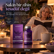 ZLF Zen Saffr’Activ® Safran, L-Teanin, 5-HTP ve Magnezyum Bisglisinat İçeren Çok Katmanlı Formül